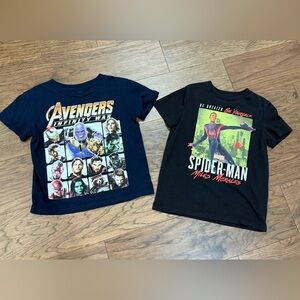 Marvel Avengers Cotton Tee and Spider Man Tee